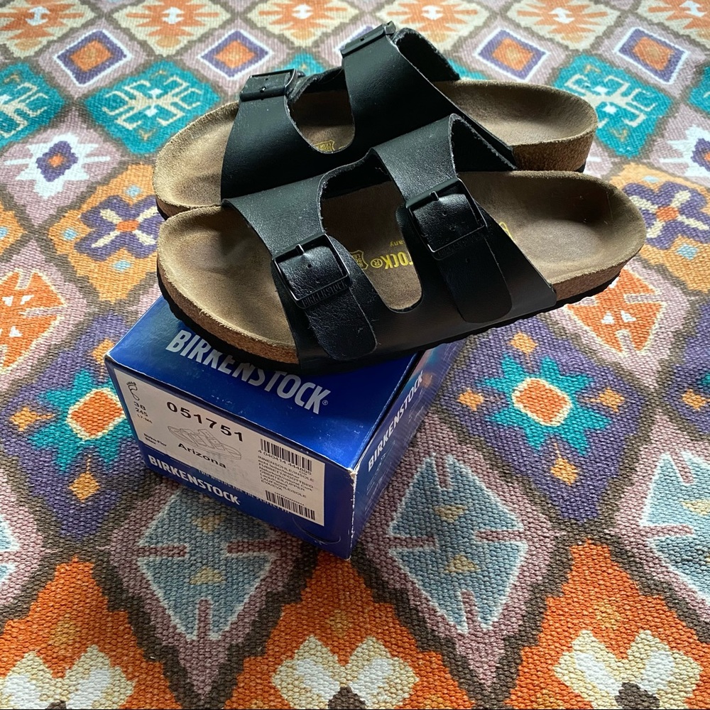 Women’s Black BIRKENSTOCKS Size 38/7.5